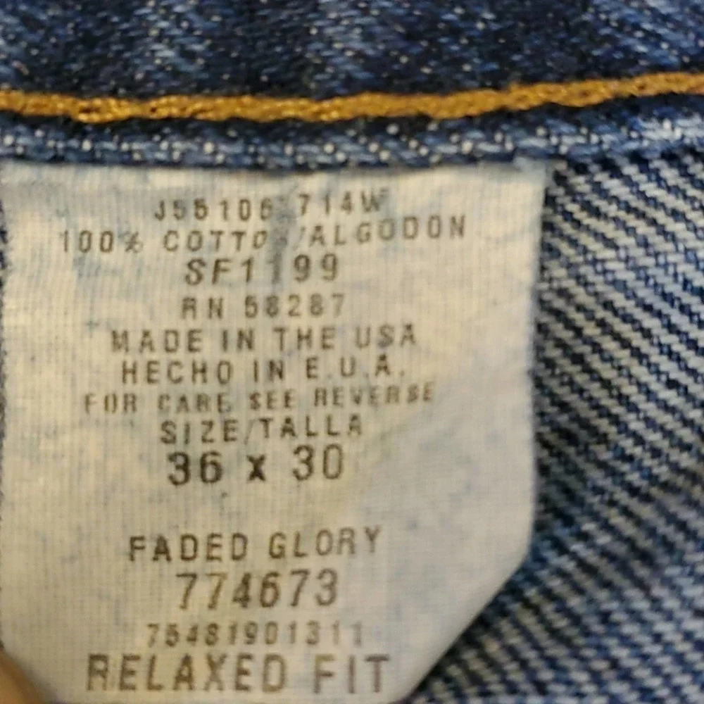Faded Glory Relaxed Fit Jeans